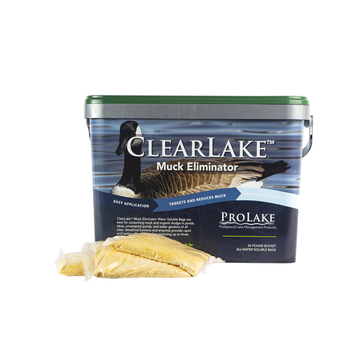 ClearLake Muck Eliminator 24 lb water soluble bag bucket