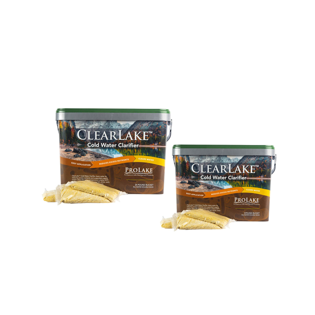 ClearLake Cold Water Clarifier 8 lb and 24 lb buckets
