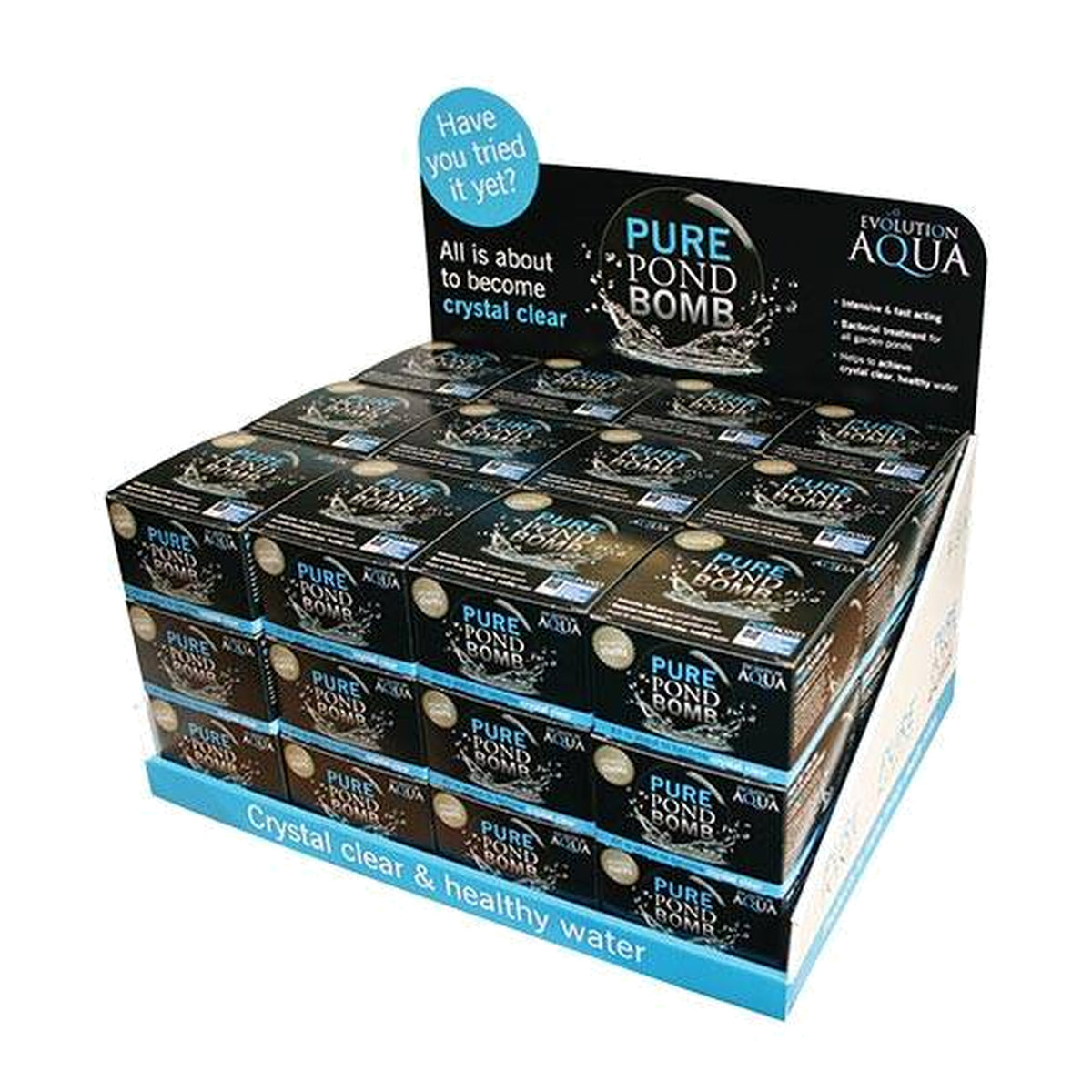 Evolution Aqua PURE Pond Bomb 36 pack counter display