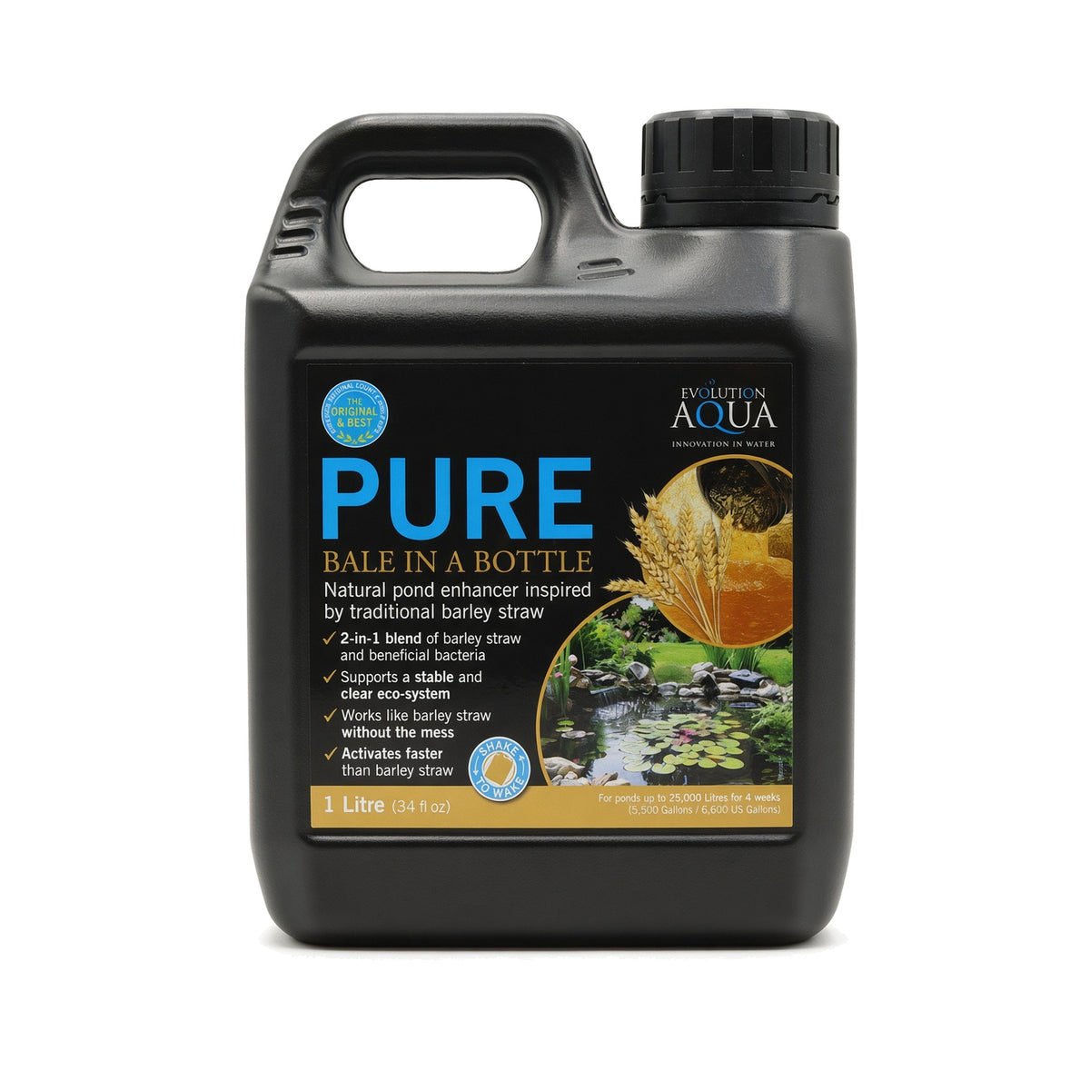 Evolution Aqua Pure Bale In a Bottle 1000ml front
