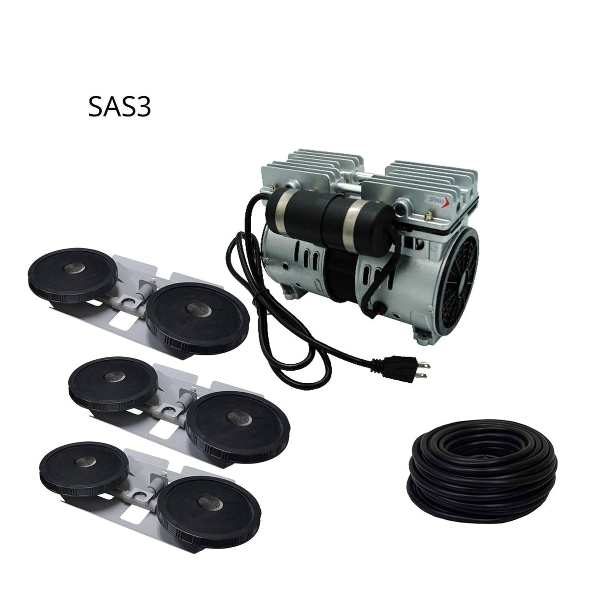 Savio2 SAS3 3 acre aeration kit three double diffusers