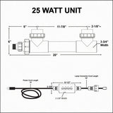 Aqua Ultraviolet Classic 25 Watt UV Sterilizer, Black, 2"