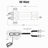 Aqua Ultraviolet Classic 80 Watt UV Sterilizer, Black, 2"