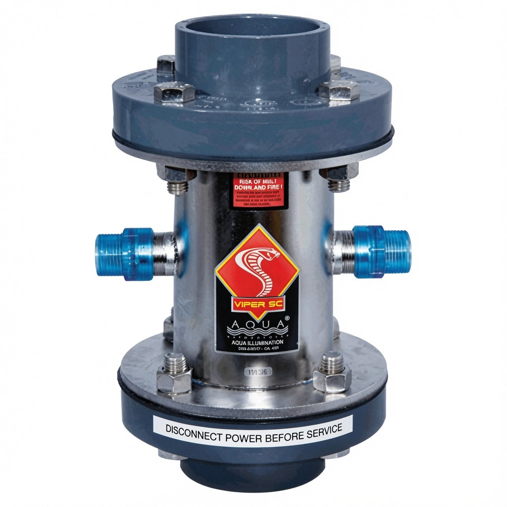 Viper 400 Watt UV Sterilizers – Stainless Steel, With Flow Switch, 110V/60Hz